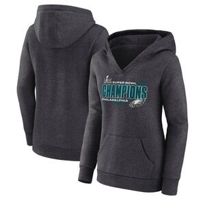 Fanatics Dark Gray Eagles Super bowl hoodie (fits like an XL)